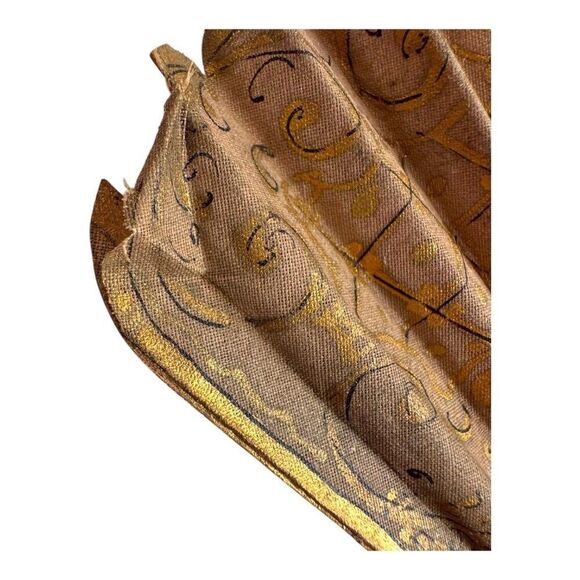Vintage Alexandre Hand-Painted Folding Fan Signed Gold & Courting Couple READ - Picture 6 of 11